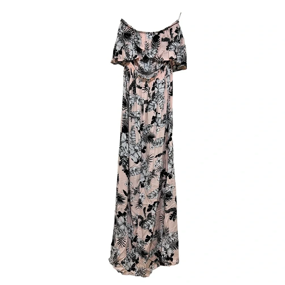 COTTON ON ON, STRAPLESS Floral print Long Dress, size 12 - Picture 2 of 5